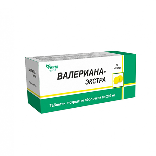 БАД Валериана-Экстра, 0,2 г., 50 шт., арт. 3455